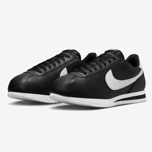 Nike Men's Cortez Black Athletic Shoes